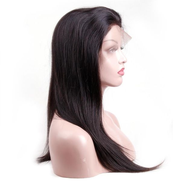 

360 full lace wigs with baby hair straight human hair lace front wigs for black women brazilian virgin hair natural