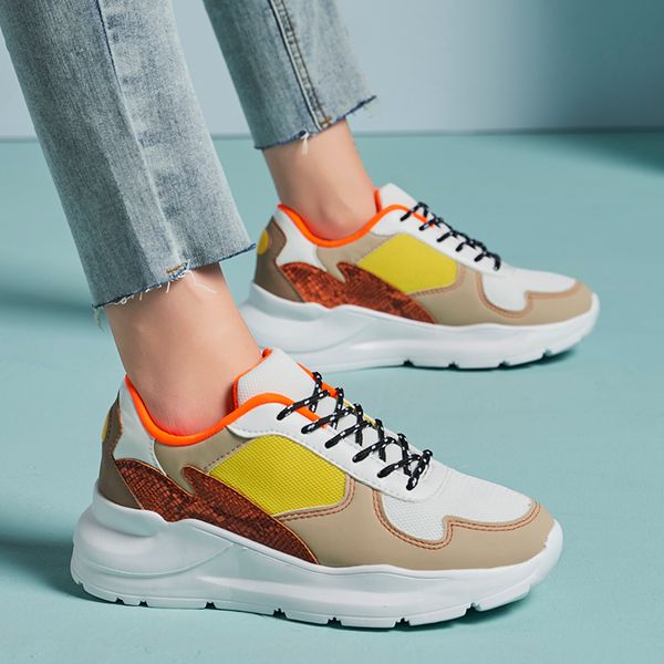 

sporty woman sneakers light low running shoes ladies mesh walking shoes sport women chunky trainers khaki women's sneakers