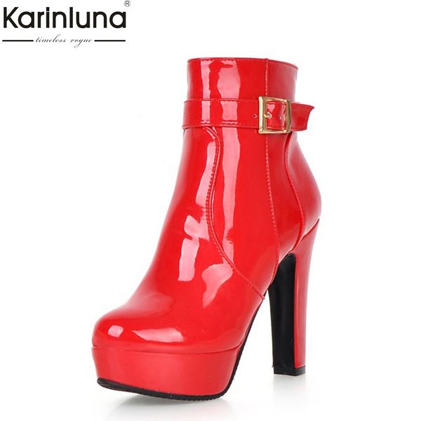 

2019 large sizes 43 party boots woman shoes women fashion high heels women's shoes autumn winter ankle boots female, Black