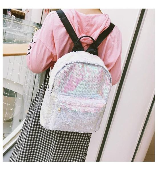 

2020 new backpack women's korean version of the trend sequin casual fashion backpack ladies