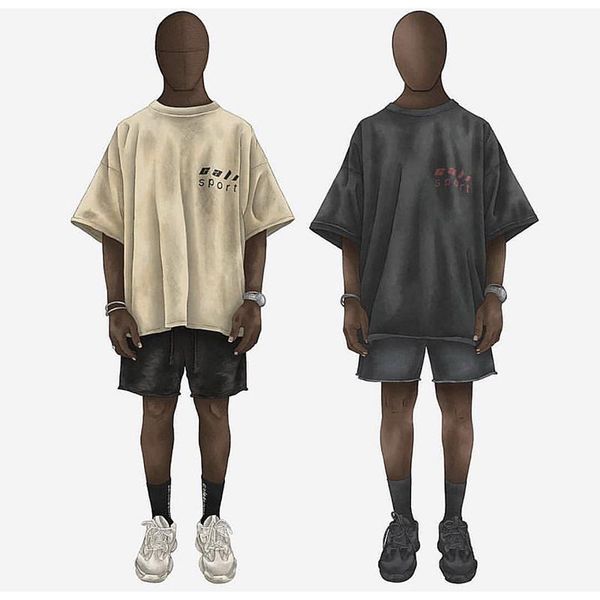 

season6 embroidered badge t-shirt kanye call sport beige black dark green t-shirt season6 hip-hop men women loose cotton t-shirt y200422, White;black