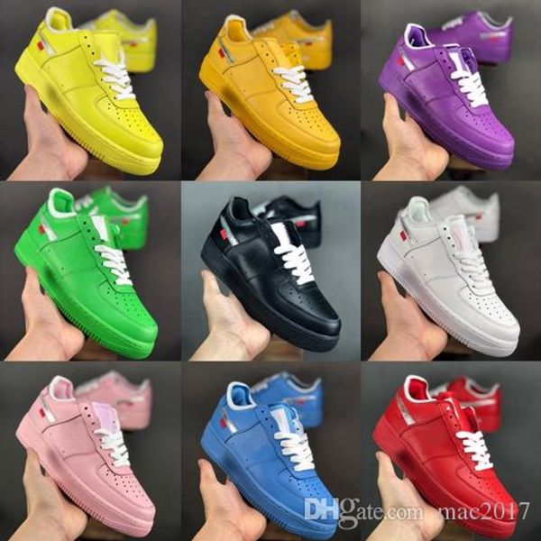 

mca university red 1 blue black white green pink yellow forced dunk one men women running shoes skateboard sports sneakers des chaussures