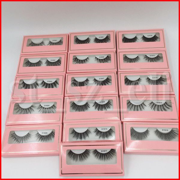 

16 styles mink lashes 3d mink eyelashes cruelty handmade reusable natural eyelashes wispies false lashes makeup mink eye lash