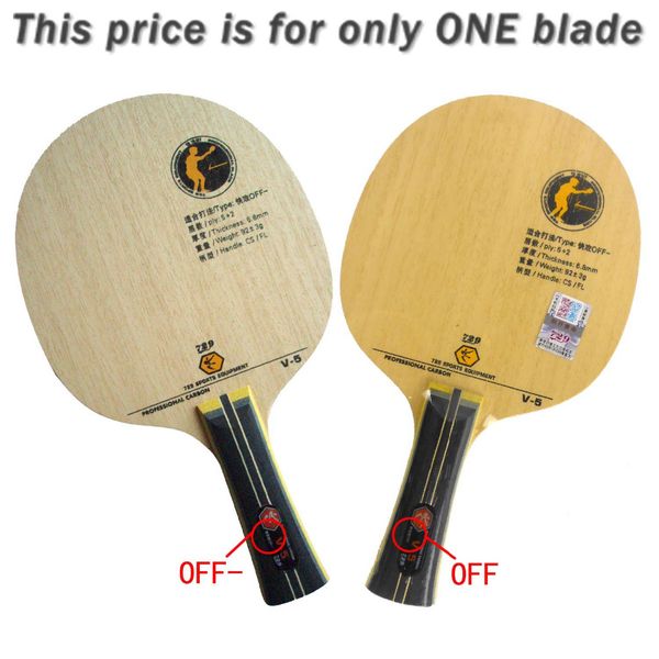 

ritc 729 friendship v-5 v5 v 5 professional carbon off- table tennis blade for pingpong racket