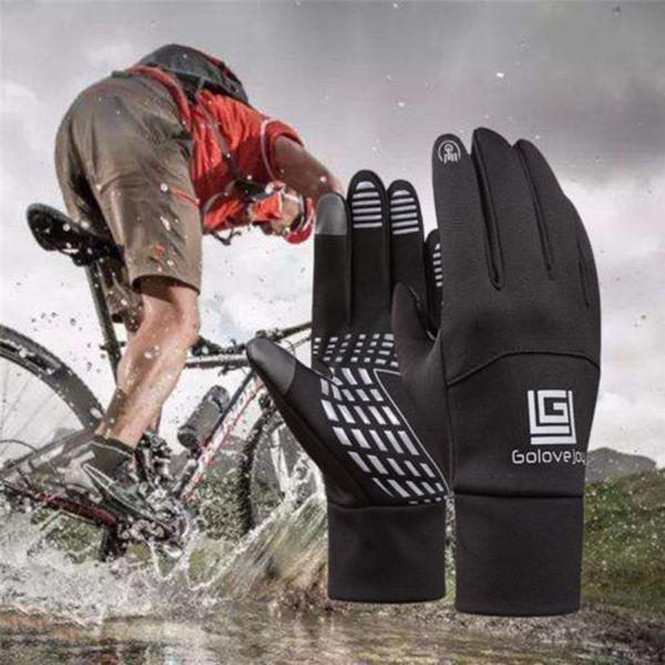 

outdoor sports touchscreen winter bicycle bike cycling gloves for men women windproof simulated soft warm men skiing gloves 1007