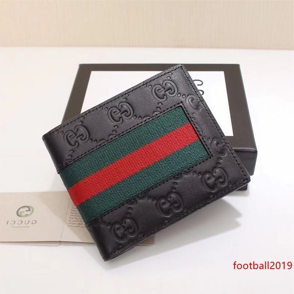 

celebrity design letter ribbon embossing wallet card pack cowhide leather black man 408827 purse clutch