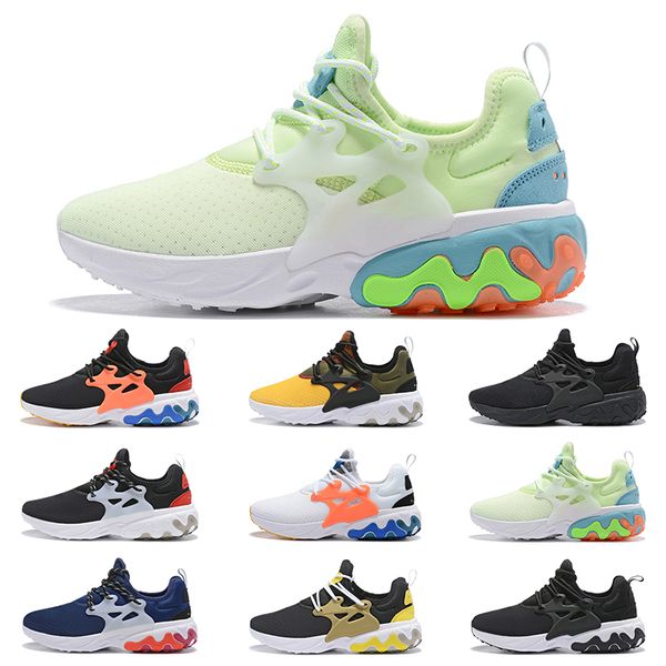 

2019 react pre to men women running hoe trainer breathable rabid panda triple black breezy thur day neaker ize 36 45