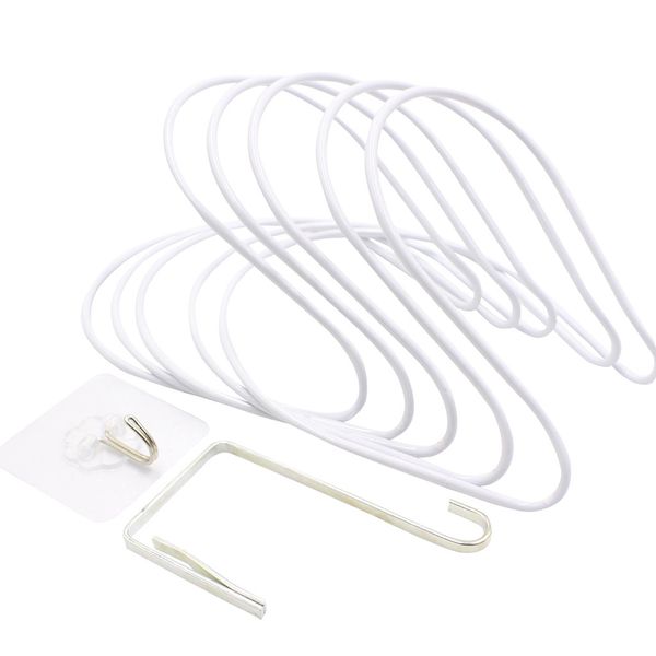 

durable door hook living room wall hanger hat durable kitchen 5 hooks bearing black white color bearing about 5kg