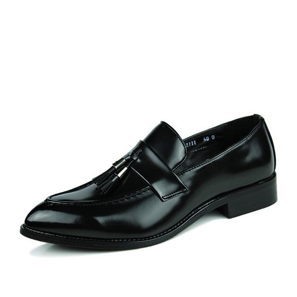

2020 new foreign trade british college style small leather shoes lazy small leather shoes mens fashion casual retro british small leather sh, Black