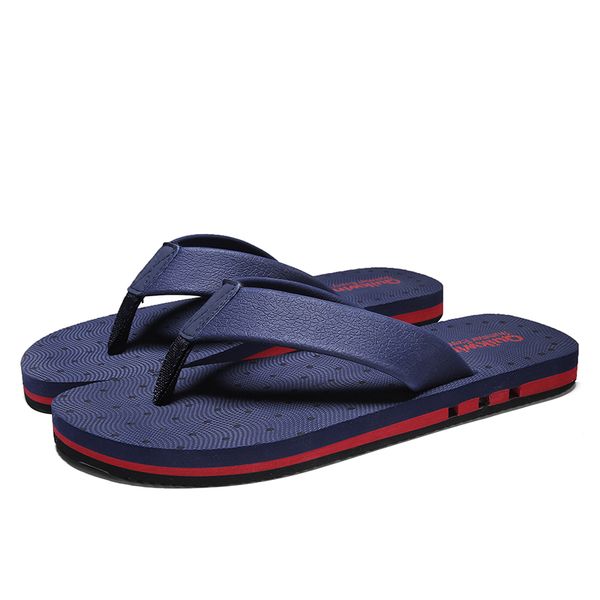 

summer slippers men sewing eva beach flip flop 3 colors slippers for men non-slip men's shoes bathroom sandals, Black