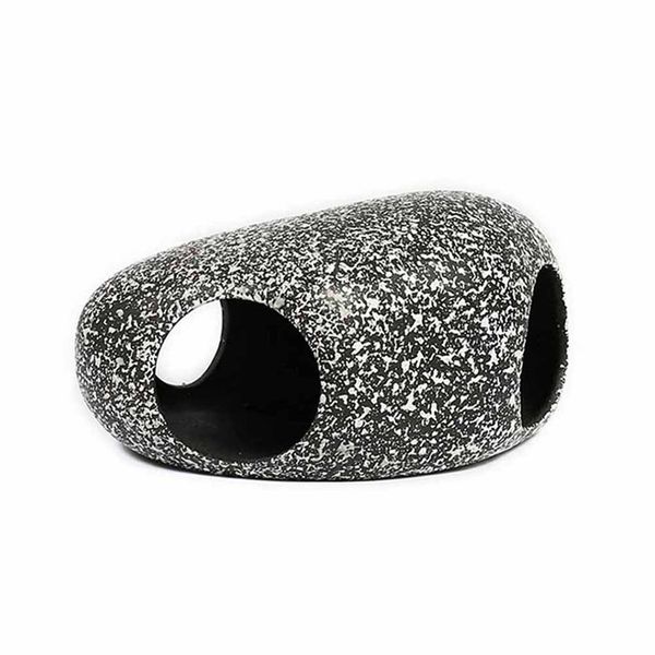 

ceramic pot shaped three lake fish tank aquarium stone cave view special fish tank decoration landscaping stone