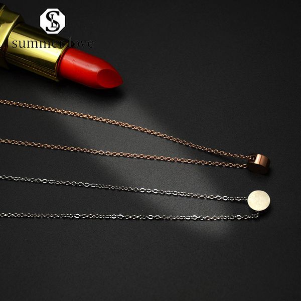 

новое прибытие из нержавеющей стали ожерелье монета сердца для женщин diy gold silver chain мода пляж ожерелье party день святого валентина