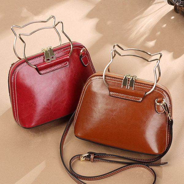 

2020 new style single shoulder messenger bag women's small bag with cat design