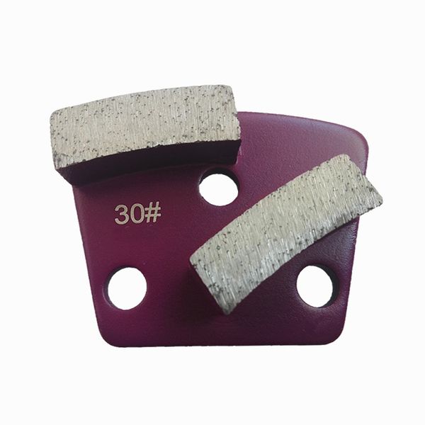 

metal bond trapezoid diamond grinding pads concrete floor polishing pads with two segments m6 m8 holes 12pcs