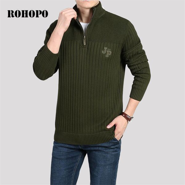 

rohopo thickness cotton fleece liner keep warmly sweater for men,brand male militar cargo tolling knitted pullover underwear, White;black