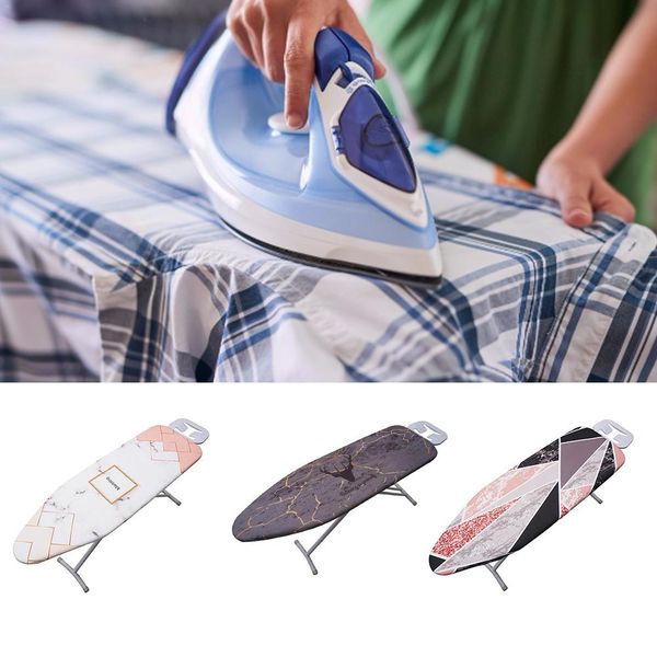 

ironing board cover marble cloth printed scorch resistance protective non-slip canvas ironing board cover with elasticized edges