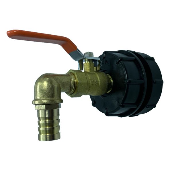 

1pc ibc tote tank adapter 62mm thread brass water faucet valve 19-32mm