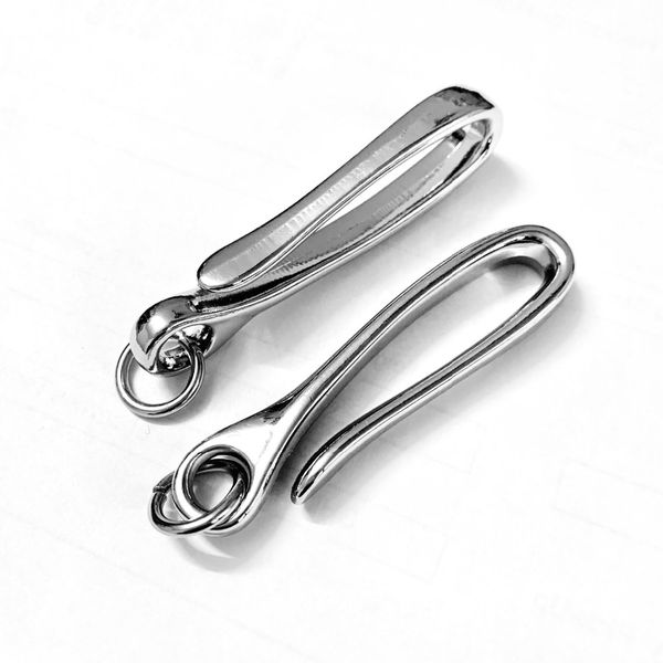 

u hook keychain key ring belt loop wallet chain fish hook 5x/10x/20x, Black