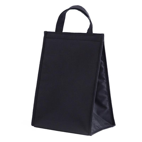 

plain pouch thermal insulation tote picnic aluminum foil waterproof oxford office lunch bag fresh organizer fashion bento, Blue;pink