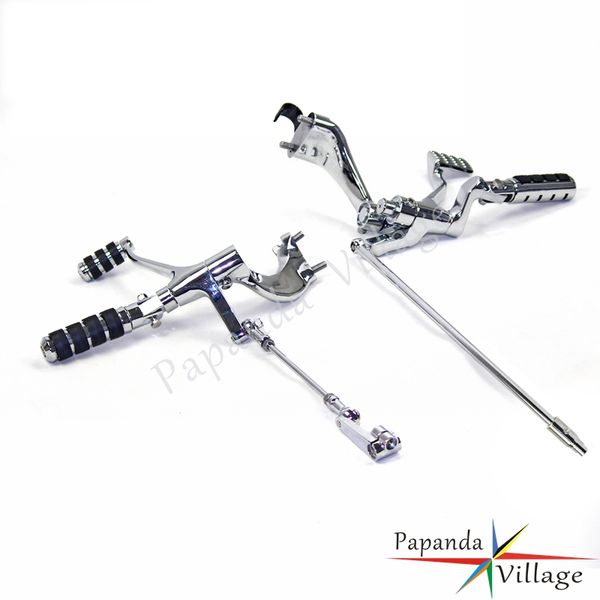 

motorcycle chrome forward control complete kit lever foot peg set custom for sportster super low xl 883 1200 2014-2017