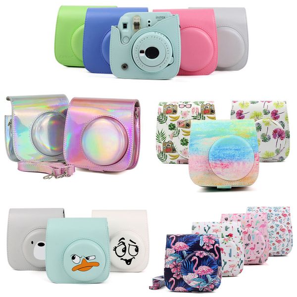 

fujifilm instax mini 9 8 8+ camera accessory artist oil paint pu leather instant camera shoulder bag protector cover case pouch