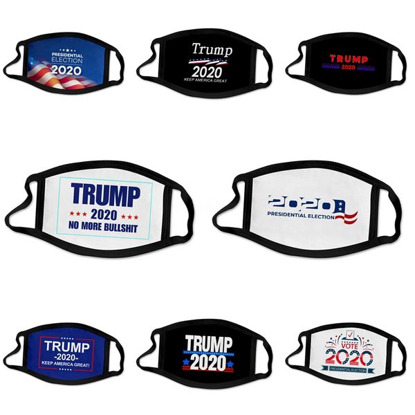 

face breathing valve mask wit 2 1pcs pm2.5 filters anti dust earloop adjustable print reusable mouth masks breathable designer trump mask #9, Black