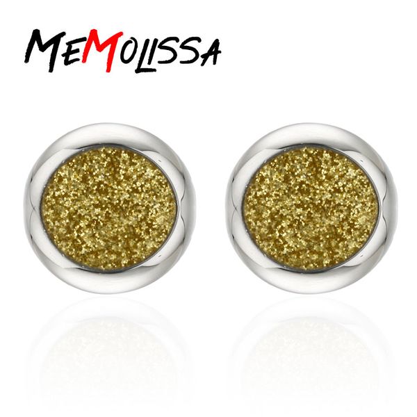

men french shirt cufflinks new enamel golden sequins round carving pattern retro pattern cufflinks ing, Silver;golden