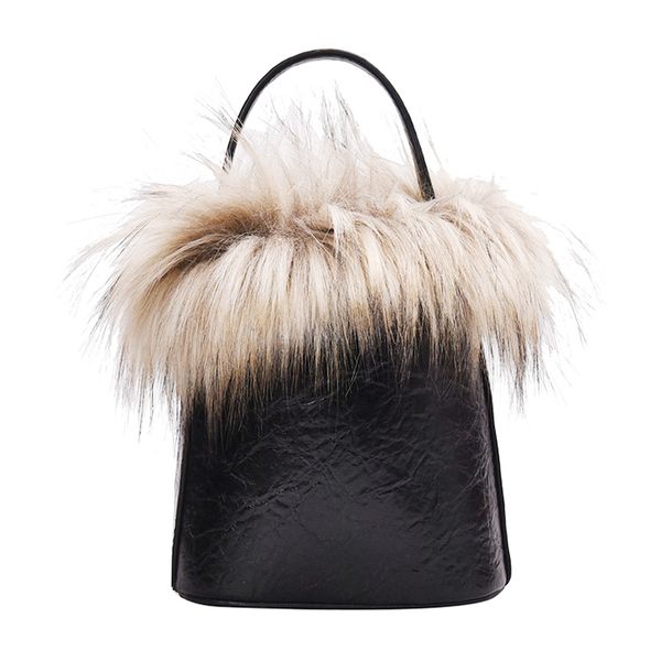 

asds-women's winter fashion shoulder bag bucket drawstring shoulder bag