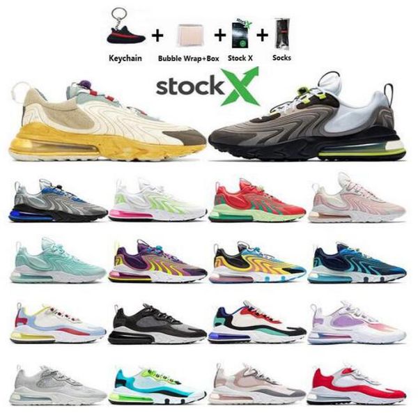 

stockx 270 react eng sports running shoes mens women bred university red bauhaus pink white black trainers chaussures sneakers36-45