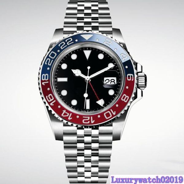 

2019 new mens wristwatch basel red blue stainless steel watch 126600 automatic movement mens watch new arrival ing, Slivery;brown