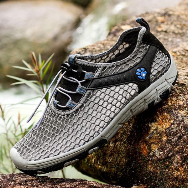 

new summer men's sneakers breathable leisure men's outdoor shoes mountaineering running net shoes upstream fashion a30720