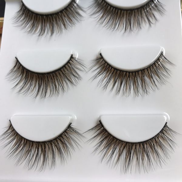 

hbzgtlad 100% handmade 3d mink hair beauty thick long false mink eyelashes fake eye lashes eyelash -2