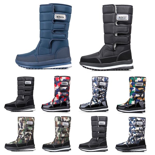 

luxury designer women men boots over the knee thigh high mens snow winter boots waterproof platform booties 36-45 drop shipping style 15