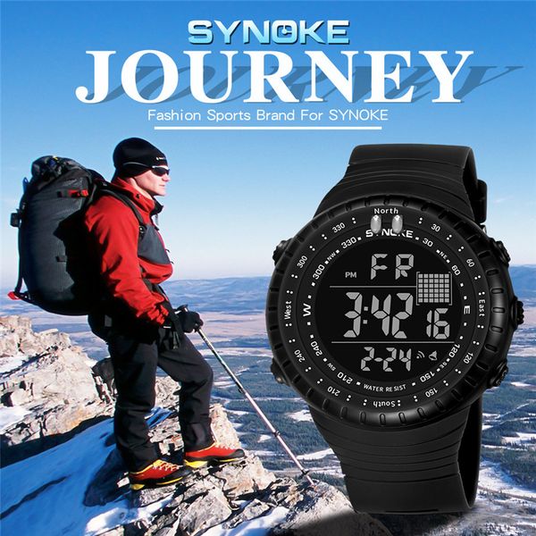 

2018 men quartz digital watch men sports watches relogio masculino s relojes led waterproof wristwatches, Slivery;brown