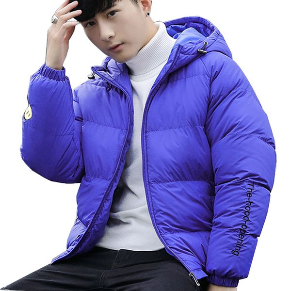 

new style fashion men winter outwear male thick hooded streetwear casual thick winter bomber jacket, Black