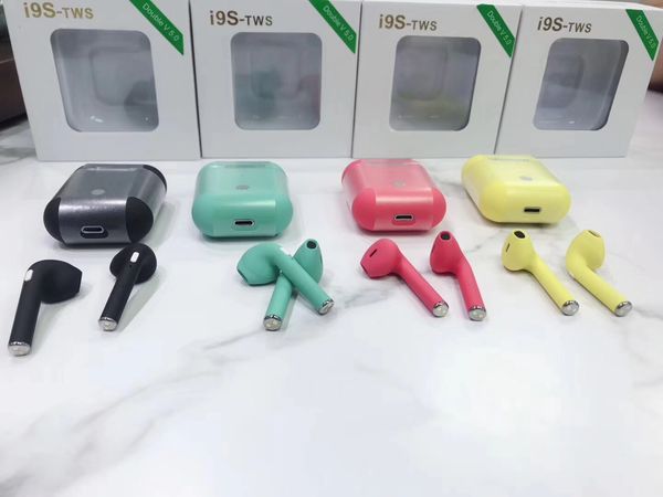 

I9 tw wirele bluetooth earphone tereo headphone mini arbud with magnetic charger ca e ilicone protector cover anti lo t rop