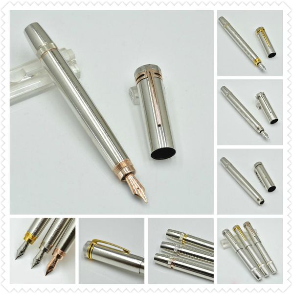

luxury heritage series 1912 rotary telescopic silver fountain pen office stationery m nib writing ink pens fit for christmas gift