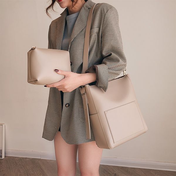 

instagram europe and america 2020 new fashion water bucket mother bag versatile cross-body bag trend