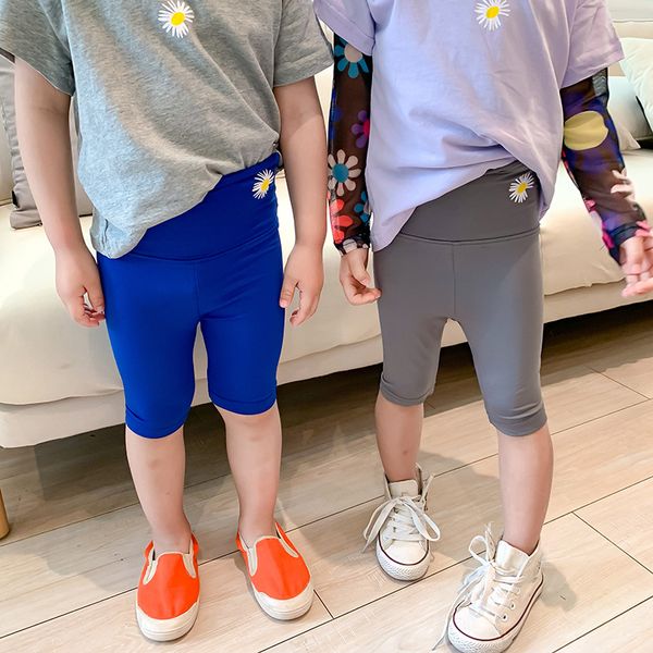 

2020 new baby girls yoga pants summer kids girls pants 1-7t, Blue