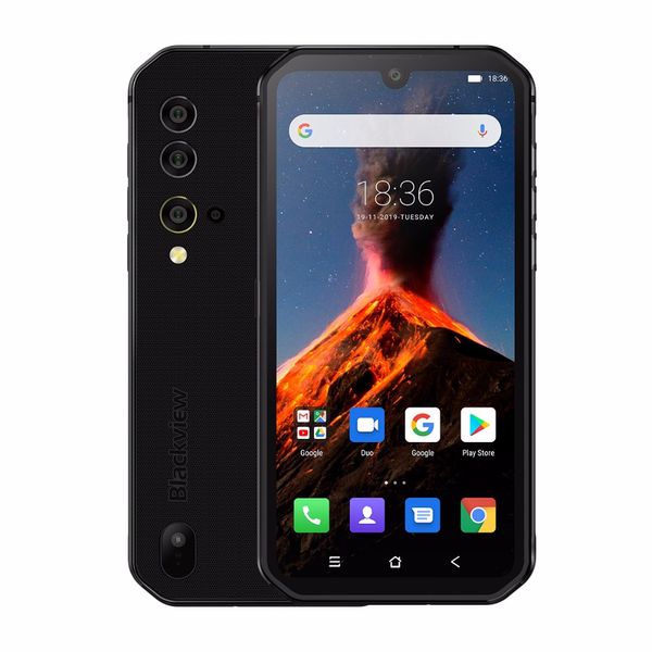 

blackview bv9900 helio p90 octa core 8+256gb ip68 rugged mobile phone android 9.0 48mp quad rear camera nfc smartphone global 4g