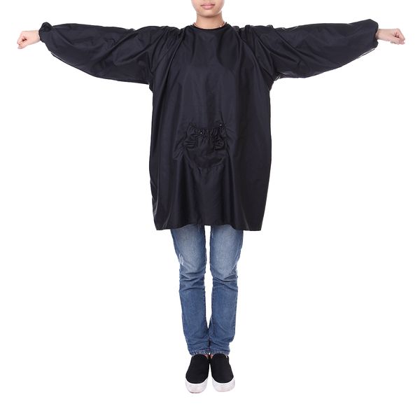 

72cmx76cm pro salon hairdressing barber work apron cloth black cutting clothes wrap hairdresser cape hairstylist styling tools