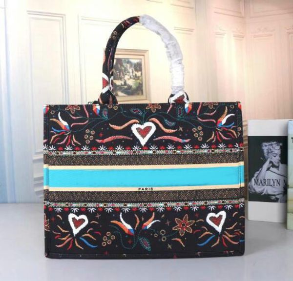 

5a cla ic colorful cherry blo om flower book tote bag de igner handbag printed embroidered bag large capacity pur e hopping bag