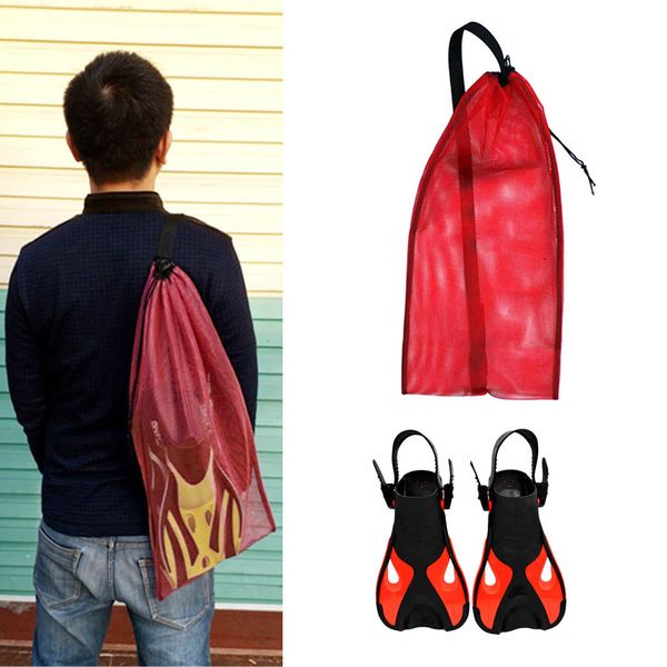 

swim fins learning flippers mesh bag set for scuba diving swimming
