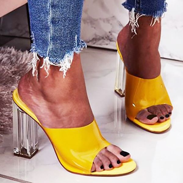 

2020 fashion women shoes women pumps high heels transparent heels sandals ladies shoes women sandals ladies sandals female shoes, Black