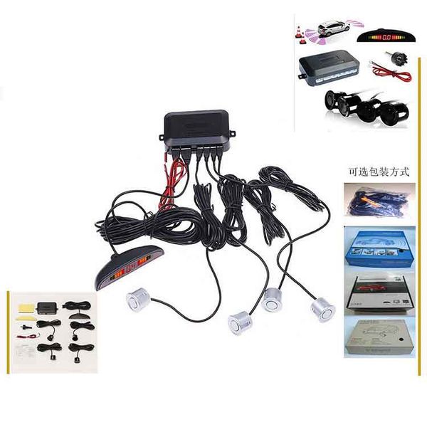 

4 front parking sensor system led display kit harness car parktronic gasket for truck original monitor front camera