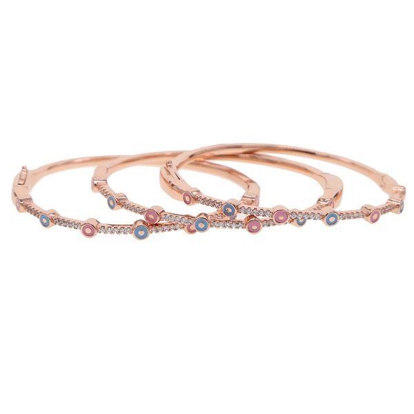 

boho bohemia jewelry enamel turkish evil eye open cuff bangle for women lady gift rose gold plated cz band fashion bracelets, Golden;silver