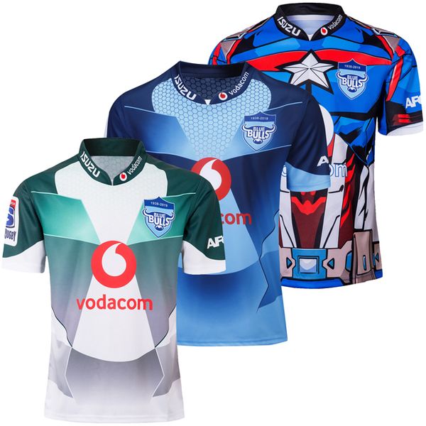 

Blue Bulls 2019 Captain America Marvel Super Rugby Jerseys Bulls Super Hero NRL Shirt Maillot Camiseta Maglia Tops S-3XL