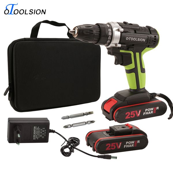 

new 25v electric drill 25+1 torque screwdriver electric drill 1.5ah cordless batteries for screwdrivers 45 n.m screwdriver