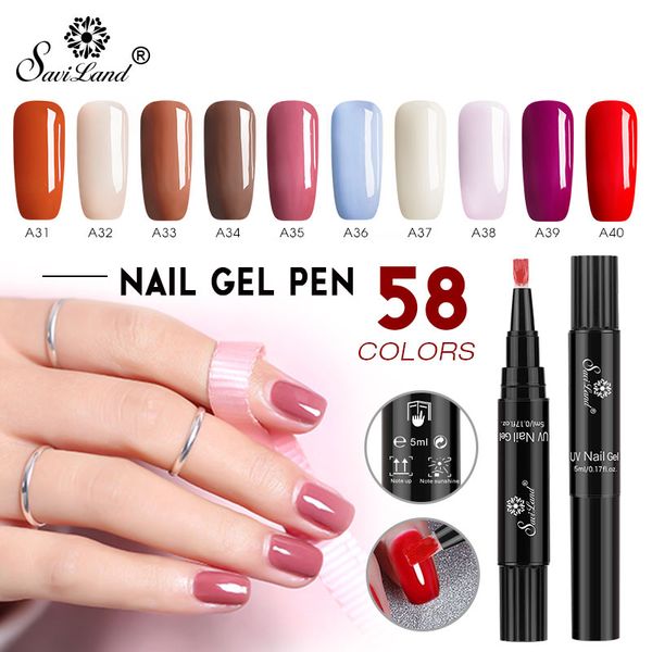 

nail hybrid paint 58 colors gel saviland polish glitter pen uv lacquer varnish art dawdler