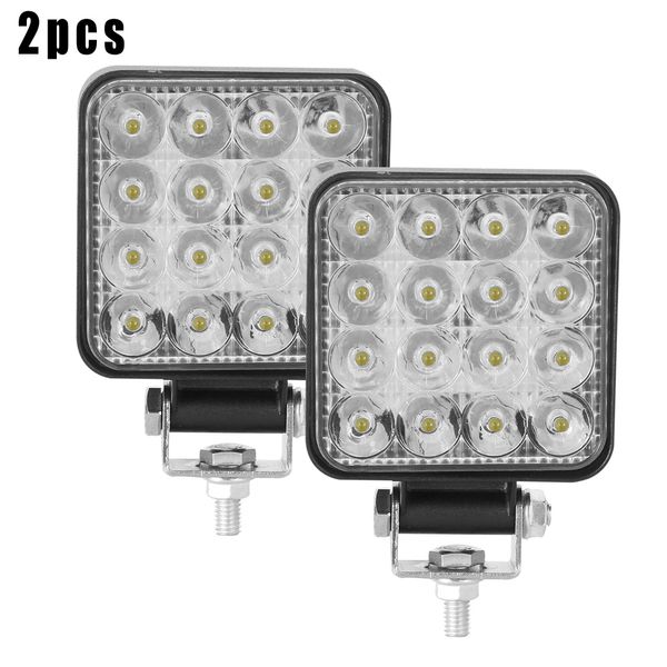 

3 inch truck 12v 24v led work light 16-led square spot lamp ip67 car truck off-road trolleys led work light